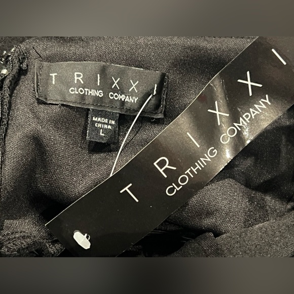 TRIXXI CUT-OUT DETAIL‎ BODYCON DRESS BLACK - Picture 5 of 6